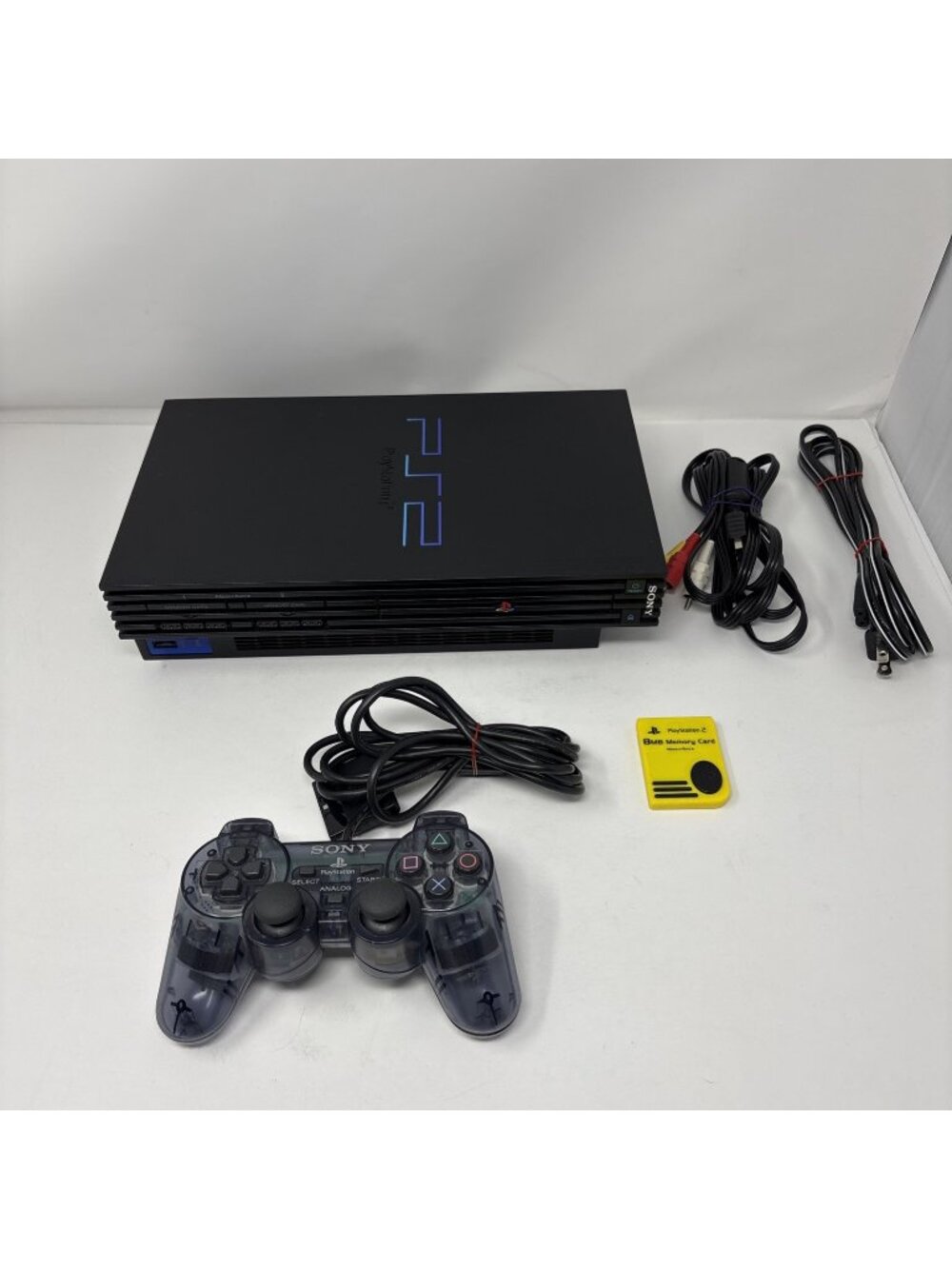 Sony PlayStation 2 PS2 Fat w/ Controller - Memory Card - Cords - Tested
